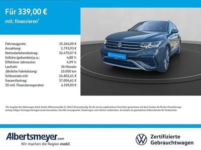 Gebraucht VW Tiguan Allspace Elegance 245 PS (180 kW) 2021 Blau SUV