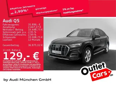 Gebraucht Audi Q5 S-Line 265 PS (194 kW) 2022 Mythosschwarz metallic SUV