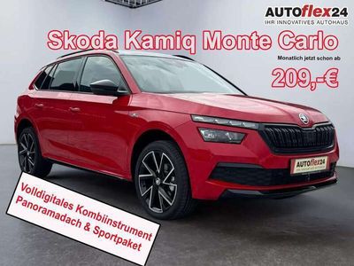 gebraucht Skoda Kamiq Monte Carlo 1,5 TSI Klimaa/Spur/LED/Pano/Kam/18...