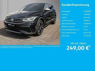 Gebraucht VW Tiguan Allspace R-line 190 PS (139 kW) 2024 Schwarz SUV