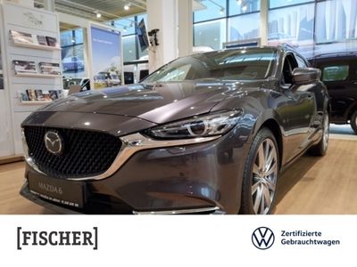 gebraucht Mazda 6 Kombi 2.5 SKYACTIV G 194 Exclusive-Line Navi LED PDC Klima