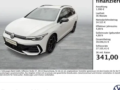 Ny VW Golf VIII R-line 150 HK (110 kW) 2025 Hvid Stationcar