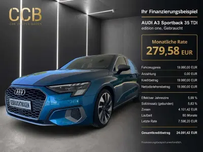 Gebraucht Audi A3 Edition .1 150 PS (110 kW) 2021 Blau Limousine