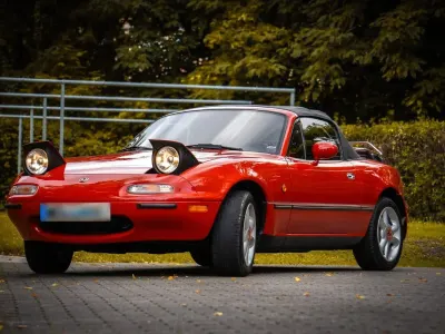 Gebraucht Mazda MX5 90 PS (66 kW) 1995 Rot Cabrio