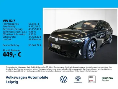 Gebraucht VW ID.7 GTX 250 kW (340 PS) 2025 Schwarz Kombi