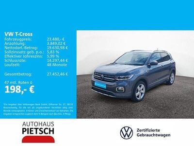 Grau Gebraucht 2022 VW T-Cross Style SUV | 23.480 € (Fairer Preis)