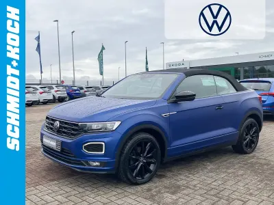 Gebraucht VW T-Roc Cabriolet R-line 150 PS (110 kW) 2021 Ravennablau (blau) Cabrio