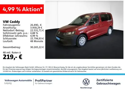 Używany VW Caddy Basis 102 KM (75 kW) 2024 Czerwony Minivan