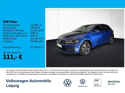 Gebraucht VW Polo United 95 PS (69 kW) 2021 Blau Kleinwagen
