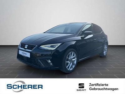 Gebraucht Seat Ibiza FR 110 PS (80 kW) 2022 Midnight schwarz metallic Kleinwagen