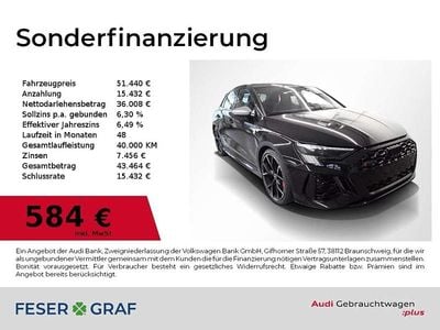 Usata Audi RS3 Ambiente 400 CV (294 kW) 2022 Nero Berlina