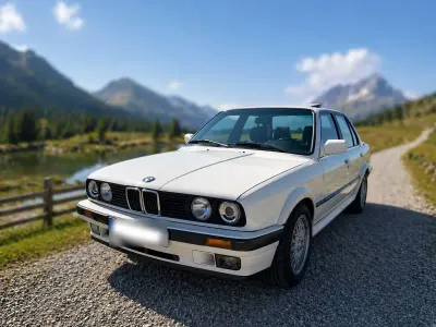 Używany BMW 325 Sport Line 170 KM (125 kW) 1991 Biały Sedan/Limuzyna
