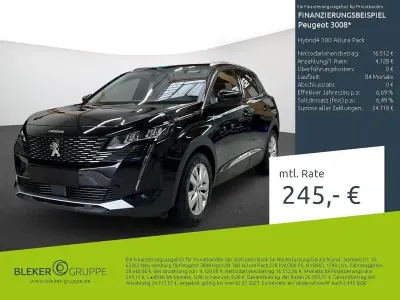 Gebraucht Peugeot 3008 Allure 300 PS (220 kW) 2021 Lackierung schwarz perla nera/metallic klarlack SUV