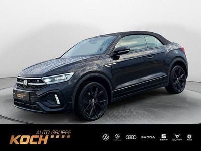 Gebraucht VW T-Roc Cabriolet R-line 150 PS (110 kW) 2022 Schwarz Cabrio