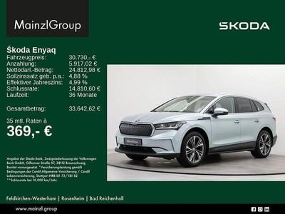 Gebraucht Skoda Enyaq iV Loft 150 kW (204 PS) 2023 Arcticsilber metallic (metallic) SUV