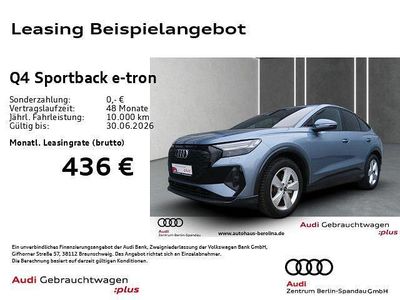 Gebraucht Audi Q4 Sportback e-tron Ambiente 210 kW (286 PS) 2024 Geysirblau metallic SUV