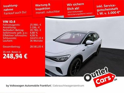 Gebraucht VW ID.4 Pro Performance 150 kW (204 PS) 2022 Weiß SUV