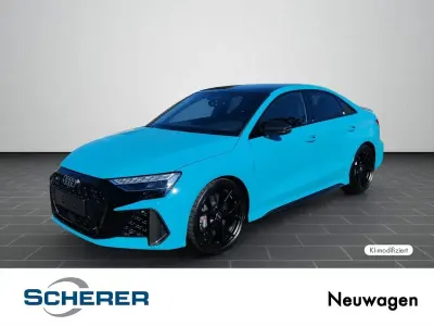 Neu Audi RS3 Advanced 400 PS (294 kW) 2026 Miami blue individuallackierungen audi exclusive Limousine