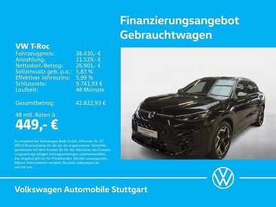 Gebraucht VW T-Roc R-line 150 PS (110 kW) 2026 Schwarz SUV