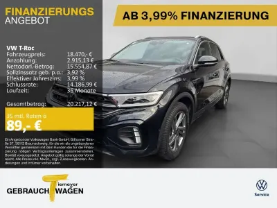 Gebraucht VW T-Roc R-line 110 PS (80 kW) 2023 Schwarz SUV