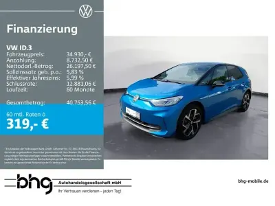 Gebraucht VW ID.3 Pro 169 kW (231 PS) 2025 Blau Kleinwagen