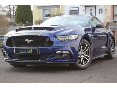 gebraucht Ford Mustang GT 5.0 V8/ Leder schwarz blaue Ziernähte