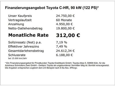 gebraucht Toyota C-HR Hybrid Team D+NAV+DAB+BI-LED+APPLE CARPLAY