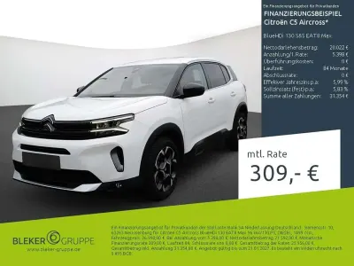 Gebraucht Citroën C5 Aircross 131 PS (96 kW) 2023 Lack weiss banquise/typ aussenverkleidung spiegel flach standard SUV