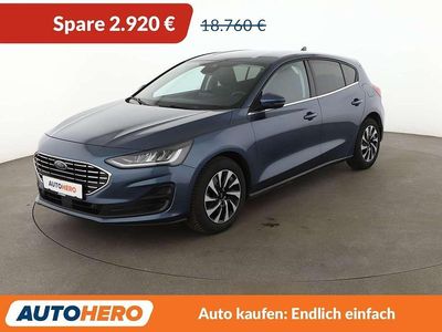 Gebraucht Ford Focus Titanium 125 PS (91 kW) 2022 Blau Limousine