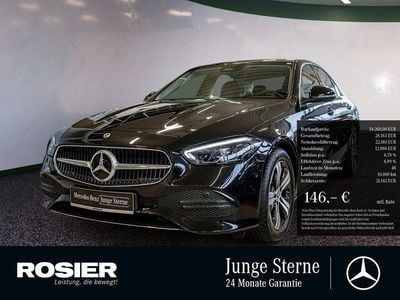 Schwarz / obsidianschwarz Gebraucht 2025 Mercedes C180 Advanced Limousine | 34.260 € (Superpreis)