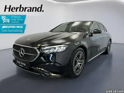 Gebraucht Mercedes E220 AMG 197 PS (144 kW) 2024 Metalliclack obsidianschwarz m Limousine