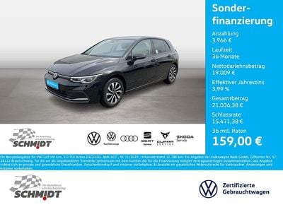 Gebraucht VW Golf VIII Active 150 PS (110 kW) 2022 Schwarz Limousine