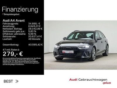 Mythosschwarz metallic (metallic) Gebraucht 2024 Audi A4 S-Line Kombi | 34.888 € (Guter Preis)