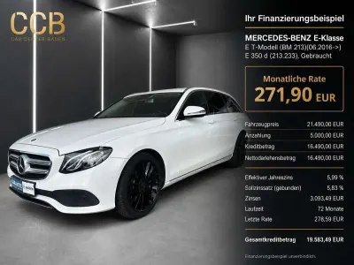 Gebraucht Mercedes E350 Avantgarde 258 PS (189 kW) 2018 Weiß Limousine
