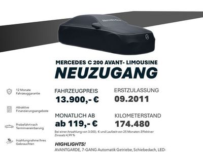 gebraucht Mercedes C200 CGI/AVANTGARDE/COMAND/LED/SHZ/AUTOMATK/AHK
