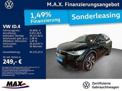 Grenadillschwarz metallic Gebraucht 2025 VW ID.4 GTX SUV | 43.869 € (Fairer Preis)