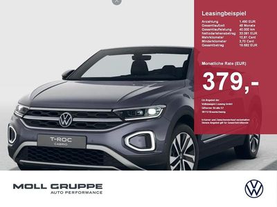 Neu VW T-Roc Cabriolet 150 PS (110 kW) 2025 Rauchgrau metallic / schwarz Cabrio