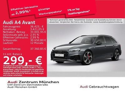 Daytonagrau perleffekt Gebraucht 2023 Audi A4 Competition Kombi | 36.423 € (Fairer Preis)