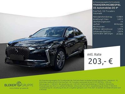 Gebraucht DS Automobiles DS4 Trocadero 131 PS (96 kW) 2022 Perlaneraschwarz Limousine