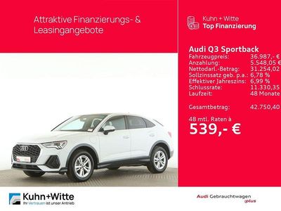 Weiß Gebraucht 2022 Audi Q3 Sportback Sport SUV | 36.987 € (Etwas zu teuer)