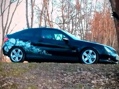 Gebraucht Mercedes C180 2003 Schwarz Coupé