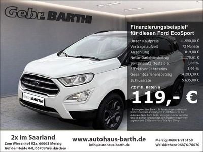 Gebraucht Ford Ecosport Titanium 125 PS (91 kW) 2019 Frostweiß SUV