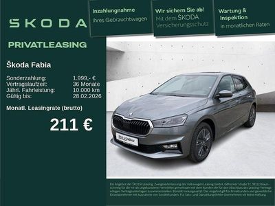 5x graphitegrau metallic Gebraucht 2025 Skoda Fabia Tour Kleinwagen | 22.350 € (Teuer)