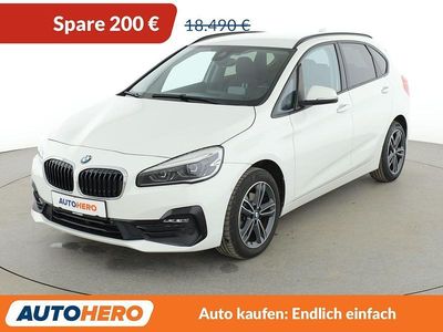 Gebraucht BMW 218 Active Tourer Sport Line 140 PS (102 kW) 2020 Weiß Van / Kleinbus