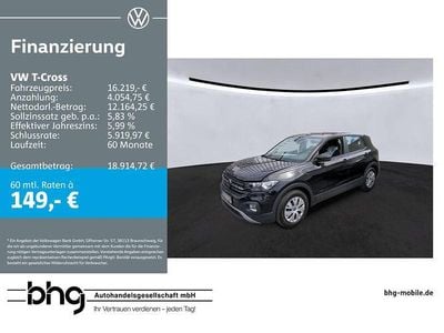 Gebraucht VW T-Cross 95 PS (69 kW) 2023 Schwarz SUV