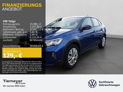 Gebraucht VW Taigo Basis 95 PS (69 kW) 2022 Blau SUV