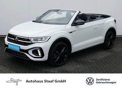 Gebraucht VW T-Roc Cabriolet R-line 150 PS (110 kW) 2025 Pure white schwarz Cabrio