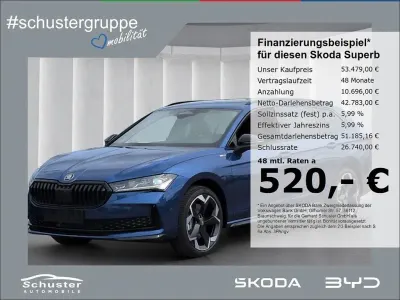 Neu Skoda Superb SportLine 193 PS (141 kW) 2026 Blau Kombi