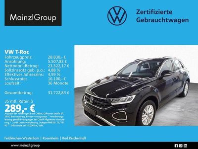 Gebraucht VW T-Roc Life 150 PS (110 kW) 2025 Deep black perleffekt (metallic) SUV
