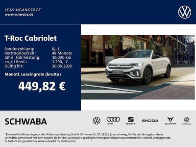 Nuova VW T-Roc Cabriolet R-line 150 CV (110 kW) 2026 Bianco Cabrio